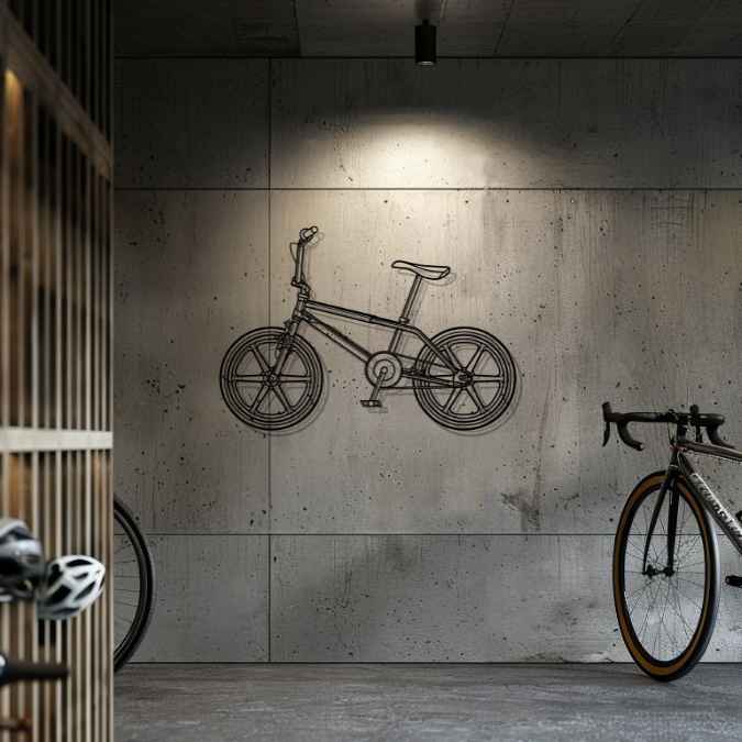 Bicycle metal art sale