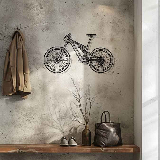 Turbo Levo Comp Alloy Silhouette Metal Wall Art