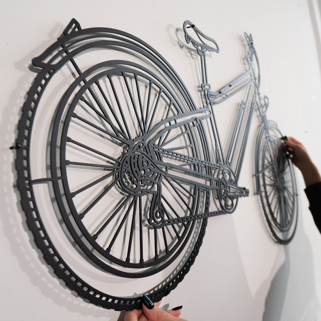 Your Custom Bike Silhouette Metal Wall Art